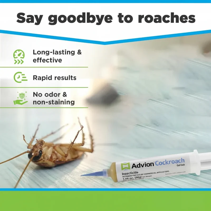 German Cockroach Gel Bait Syringe with Precision Applicator Nozzle