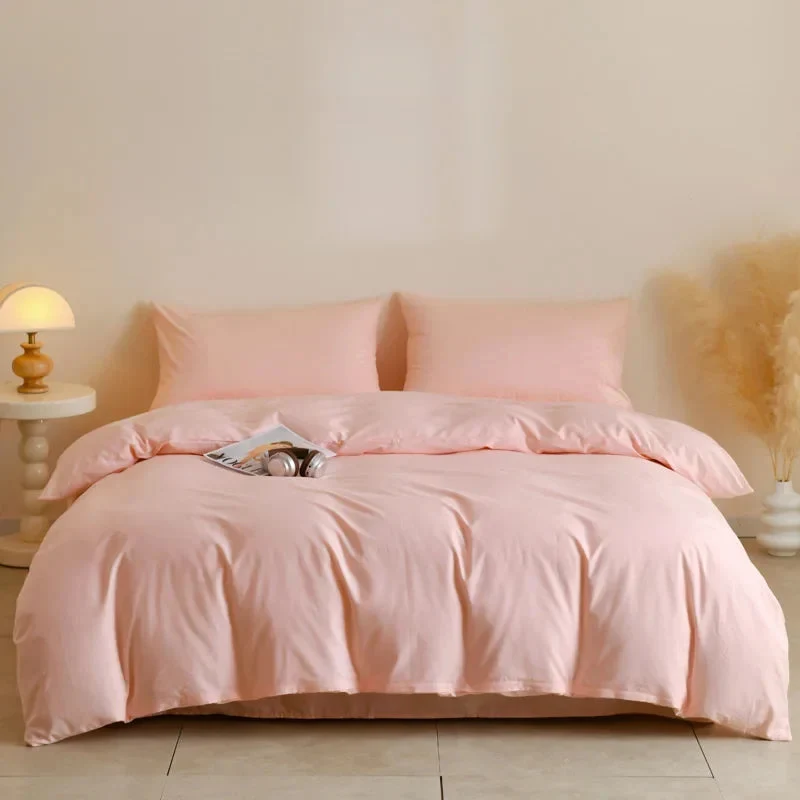 Egyptian Cotton dekbedovertrekset – Effen 3-delig beddengoed