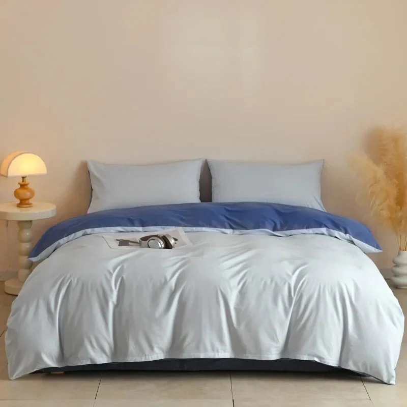 Egyptian Cotton dekbedovertrekset – Effen 3-delig beddengoed