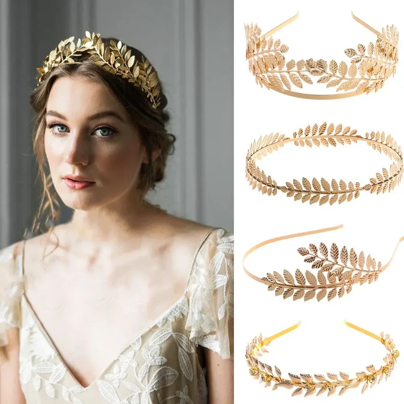 Gouden haarband bruiloft – Odyssee haarband carnaval hoofdtooi