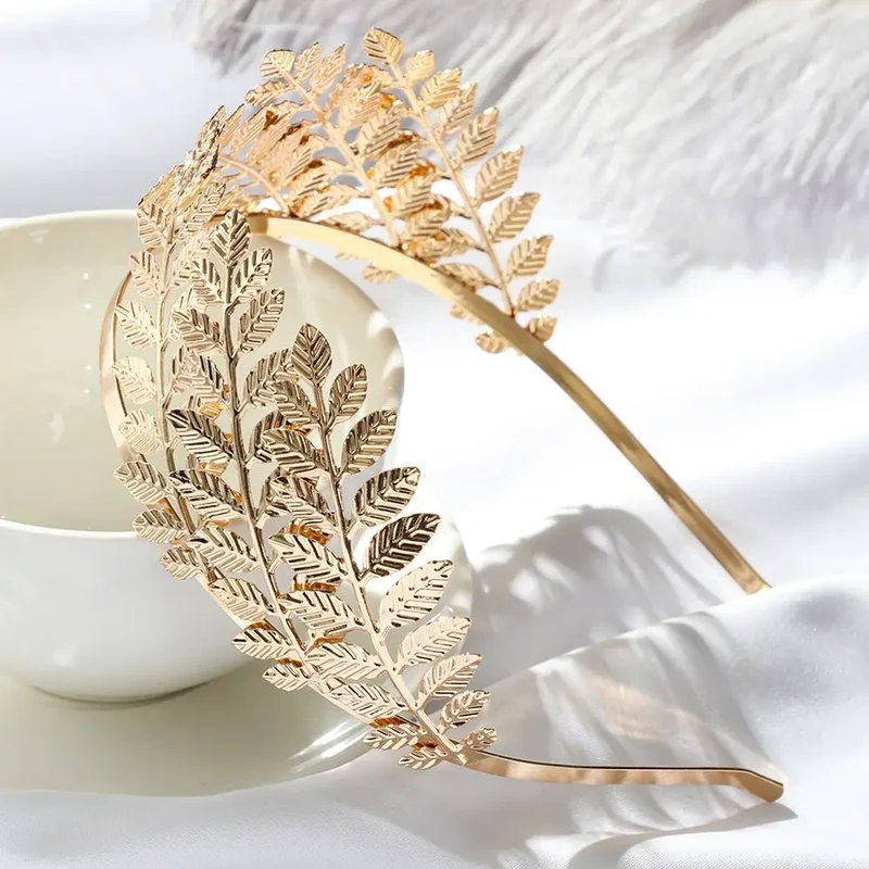 Gouden haarband bruiloft – Odyssee haarband carnaval hoofdtooi