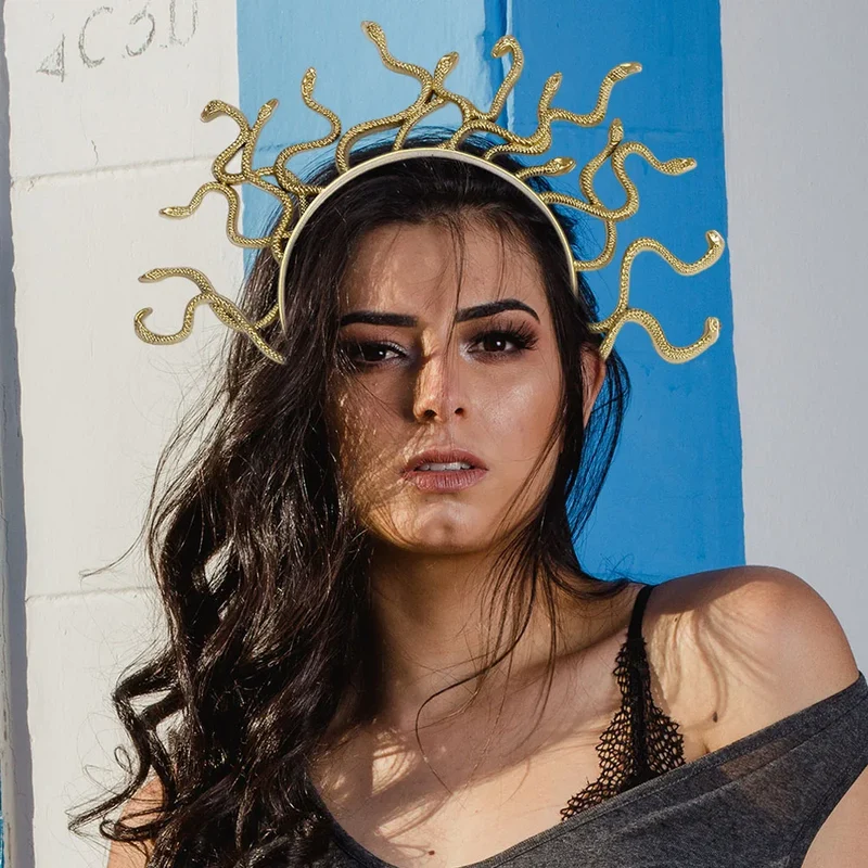 Medusa hoofdband slangen – Griekse mythologie carnaval hoofdtooi
