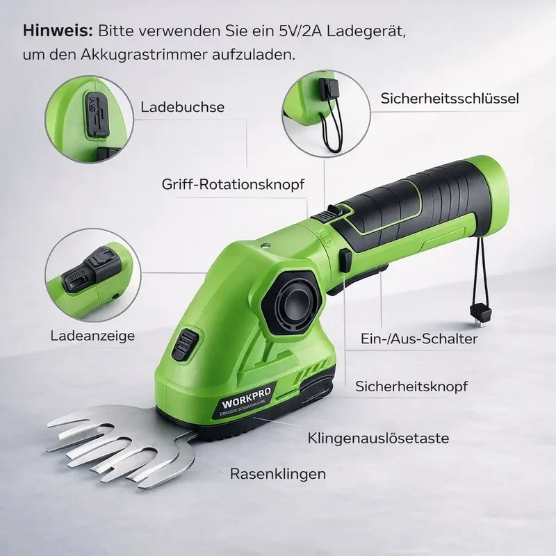 Heckenschere mit Akku | GrünKlinge
