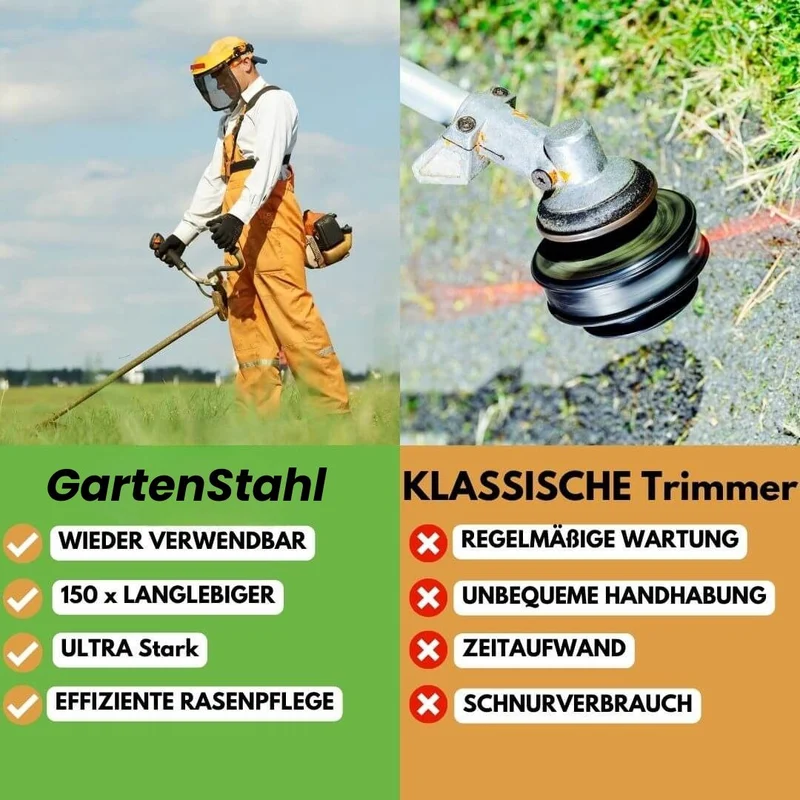Unkrautbürste für Rasentrimmer | GartenStahl