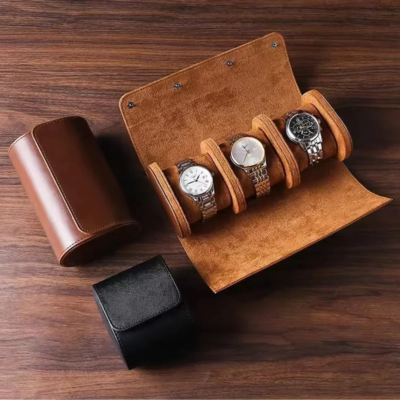 Horlogerol – Reisetui voor 1, 2 of 3 Horloges met Uitneembare Kussens