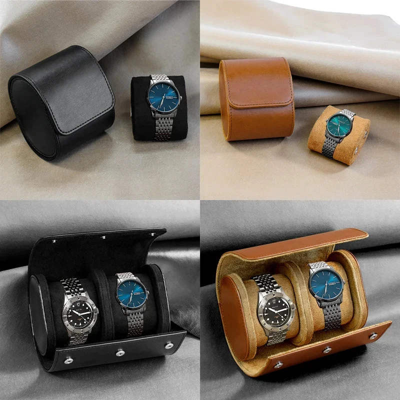 Horlogerol – Reisetui voor 1, 2 of 3 Horloges met Uitneembare Kussens