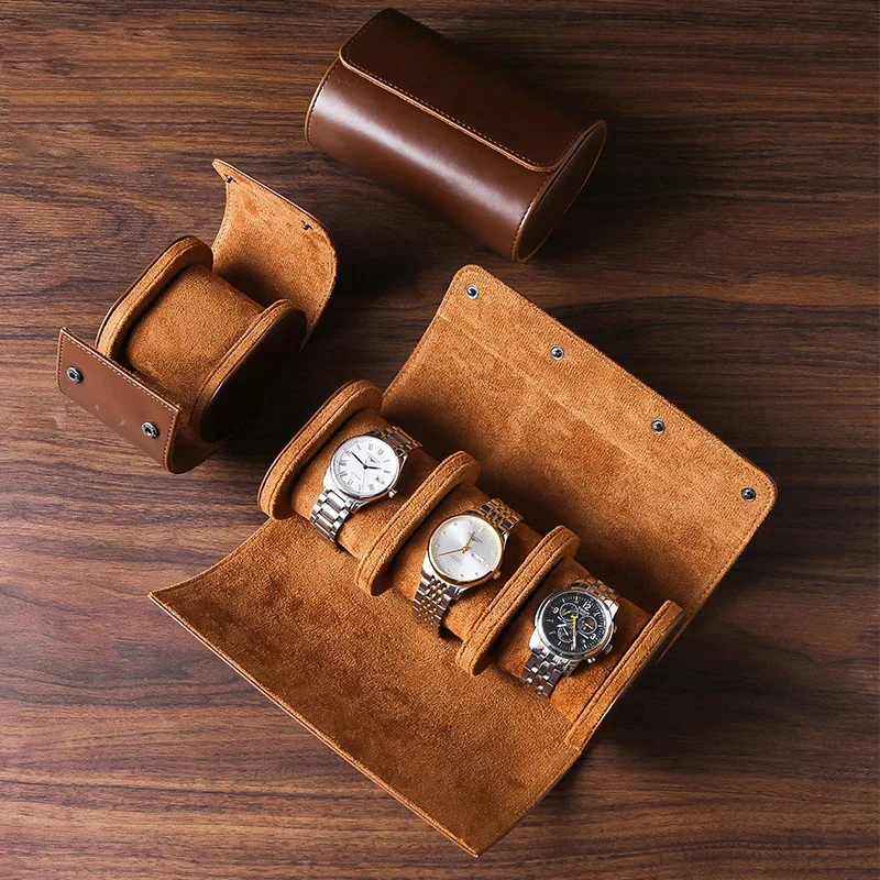 Horlogerol – Reisetui voor 1, 2 of 3 Horloges met Uitneembare Kussens
