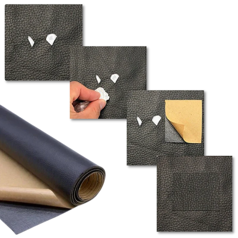 Zelfklevende Reparatiepatch Kunstleer – 135×50 cm, Duurzaam & Op Maat Te Knippen