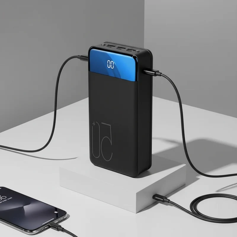Powerbank 50.000 mAh – Snelladen, USB-C & Meerdere Uitgangen