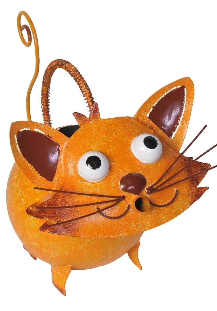 Innaffiatoio Gatto Arancio 25X20X30 Cm
