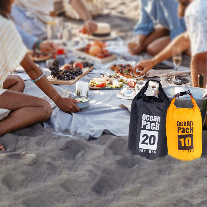 Kit 2pz Borsa Impermeabile 10LT+20LT Sacca Chiusura a Rotolo per Kayak Rafting