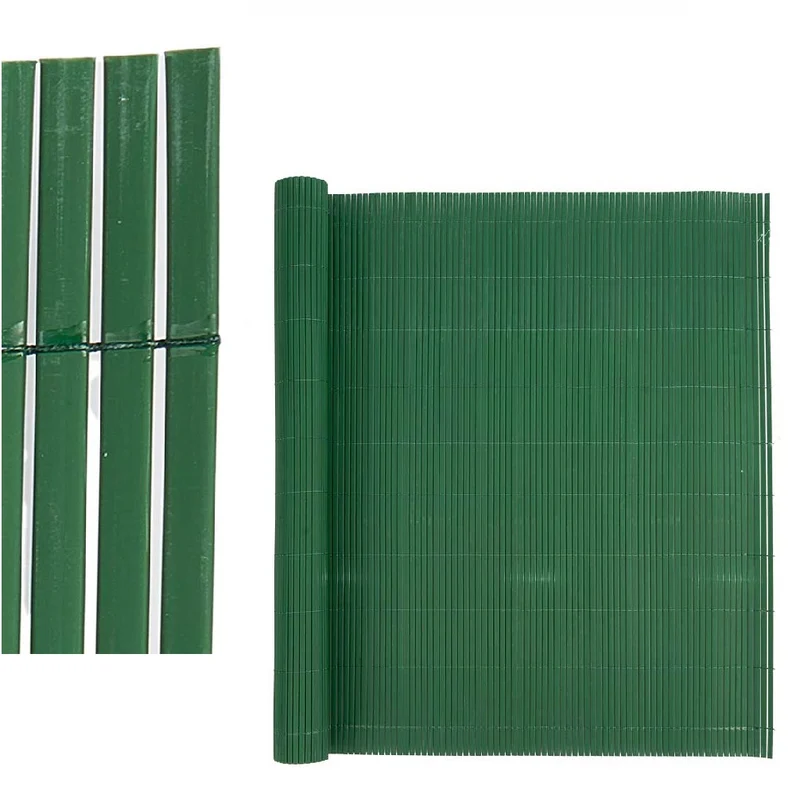 Rotolo Cannuccia Recinzione Frangivista in PVC Verde H 100 x 300 cm parasole