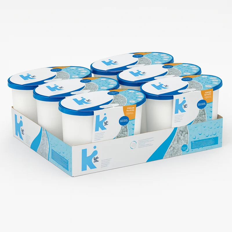 Deumidificatore Casa Portatile 6pz 500ml contro Muffa Assorbi Umidità Aria pura