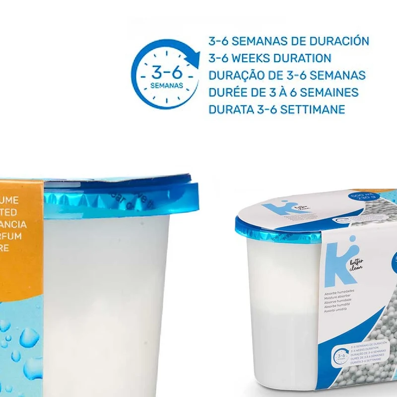 Deumidificatore Casa Portatile 6pz 500ml contro Muffa Assorbi Umidità Aria pura