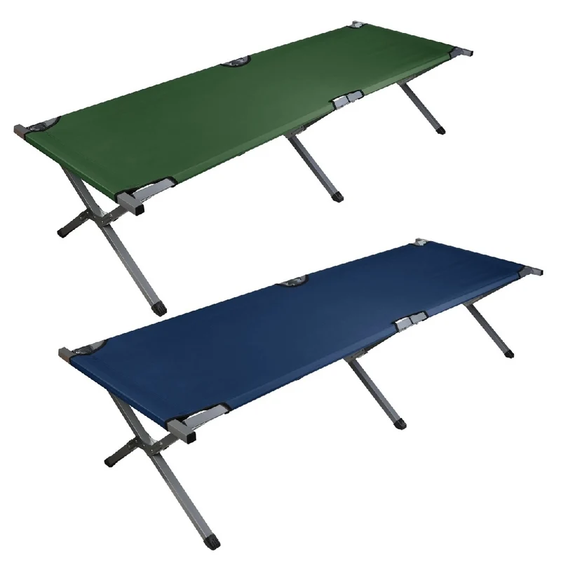 Lettino da Campeggio Pieghevole Salvaspazio con Sacca 190x70 cm Brandina Blu