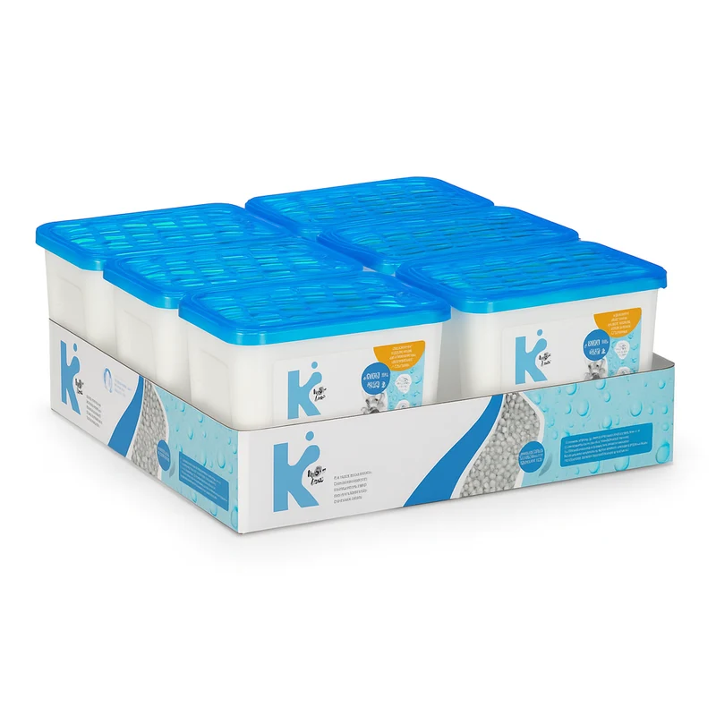 Deumidificatore Casa Portatile 6pz 1000ml contro Muffa Assorbi Umidità Aria pura