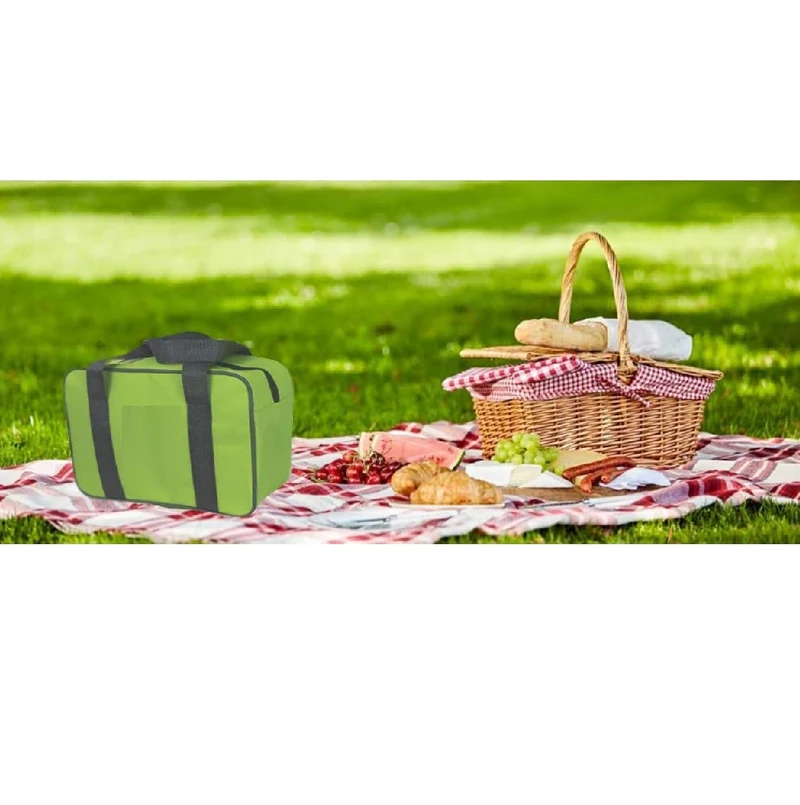 Kit 2 Borse Termiche Verdi 24LT 7LT Multifunzionali Pratiche Leggere Resistenti