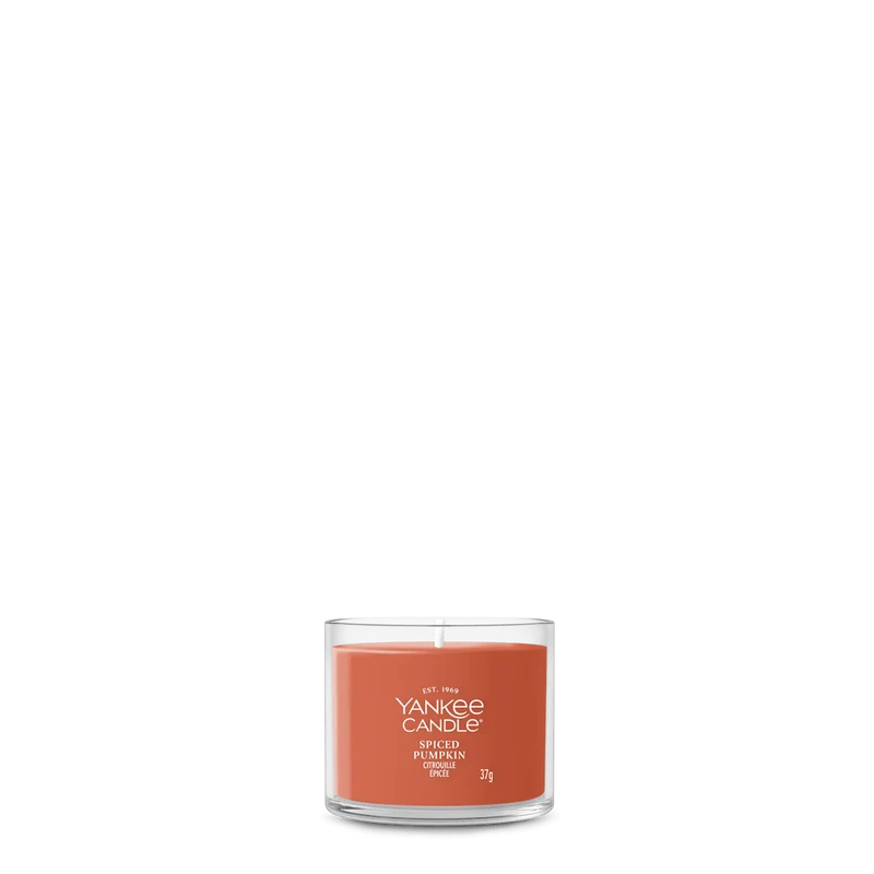 Candela Votiva Spiced Pumpkin 37g Arancione Yankee Candle