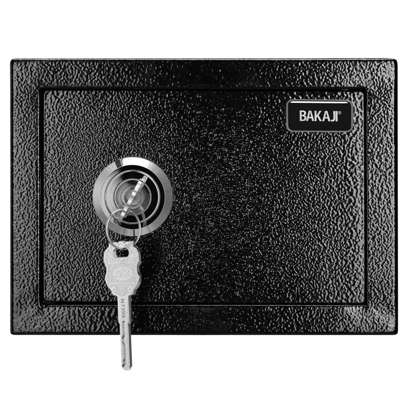 Cassaforte di sicurezza Acciaio Meccanica con chiave doppia serratura 17x23x17cm