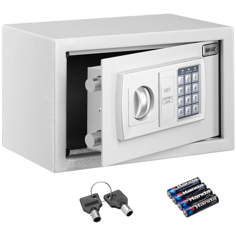 Cassaforte Digitale a Muro Cassetta Sicurezza Elettronica 31x20x20cm Casa Hotel