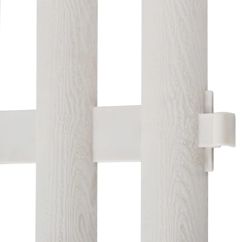 Recinto per Prato Divisorio Bianco 17 pezzi 1000x32,5cm Decorativo per Prato