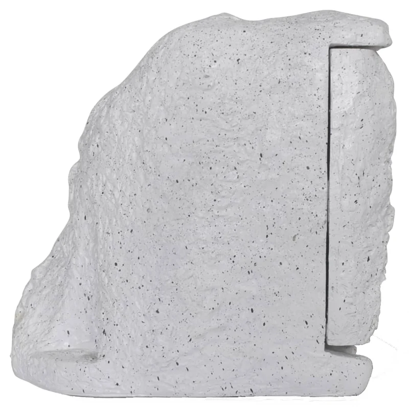 Presa Elettrica da Giardino Design Pietra in Resina 2 Prese Timer Meccanico