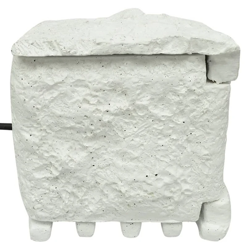 Presa Elettrica da Esterno 4 Spine Impermeabile Design Intelligente Resina Bianca