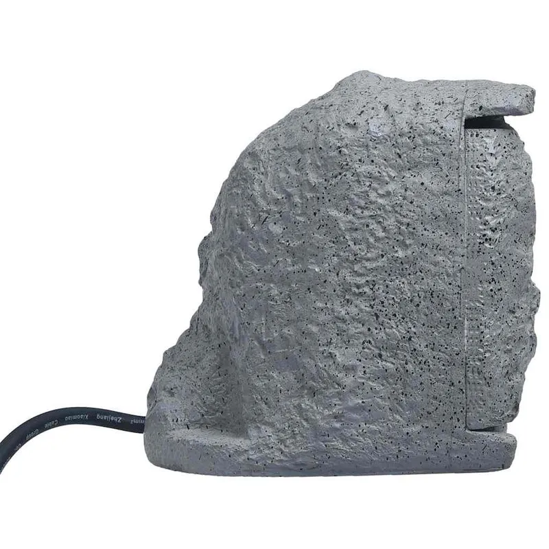 Presa da Esterno Multiuso con 2 Spine e Timer in Poliresina 19x19x20 cm Grigia