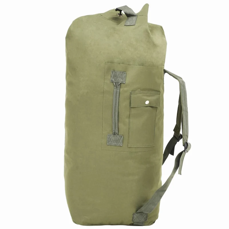 Borsone da Viaggio Militare 85 L Verde Oliva con Spallacci Resistenti