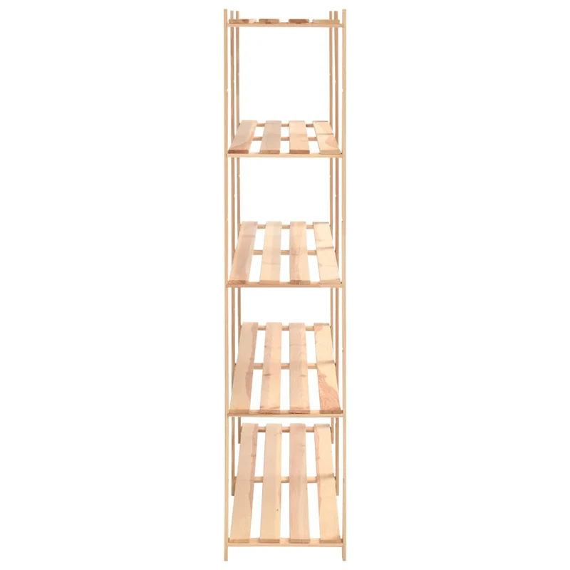 Set 5 pz Scaffali a 5 Livelli Organizer 170x38x170 cm Massello Pino 500kg