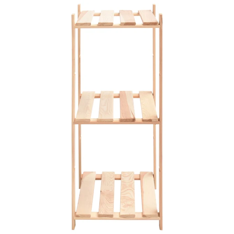 Scaffali a 3 Livelli 10 pz Organizer Casa 60x38x90 cm in Massello Pino 150 kg