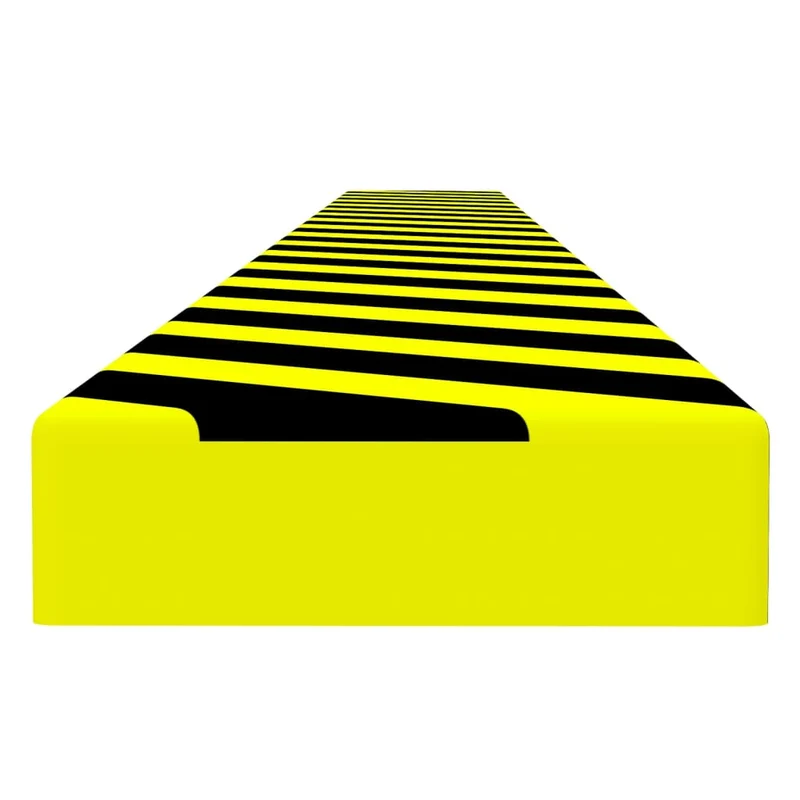 Protezione Angoli Garage Depositi Giallo e Nero 6x2x101,5 cm in PU