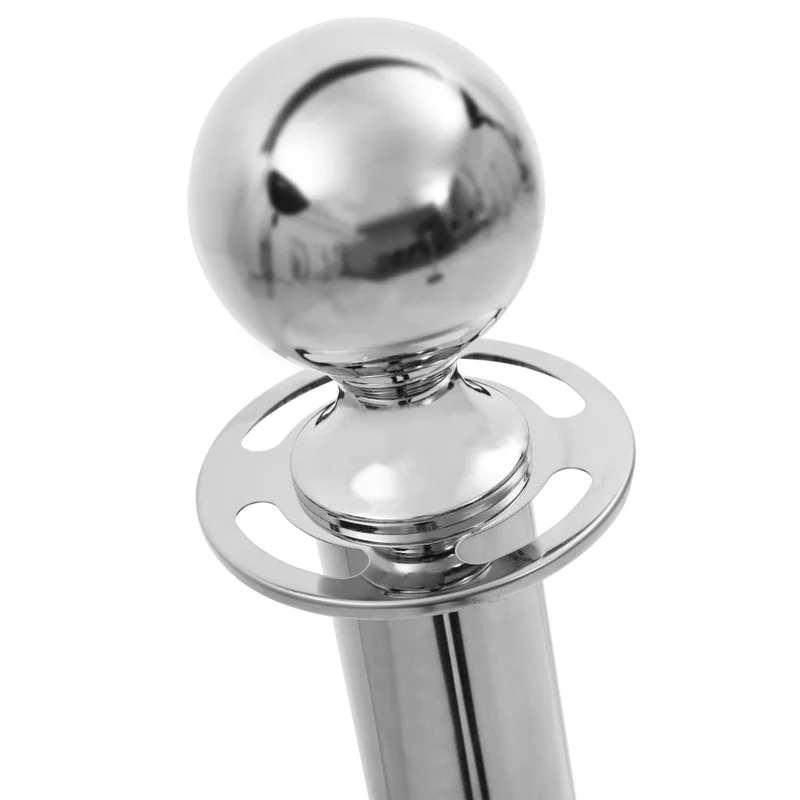 Set 3 Pali di Sicurezza Transenne Separa code VIP Eventi in Acciaio Inox Argento