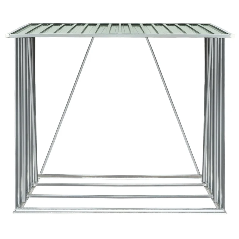 Capannone da Giardino in Acciaio Zincato 163x83x154 cm Verde