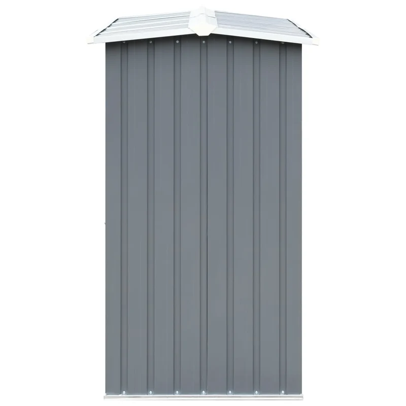Capannone da Giardino in Acciaio Zincato 172x91x154cm Grigio
