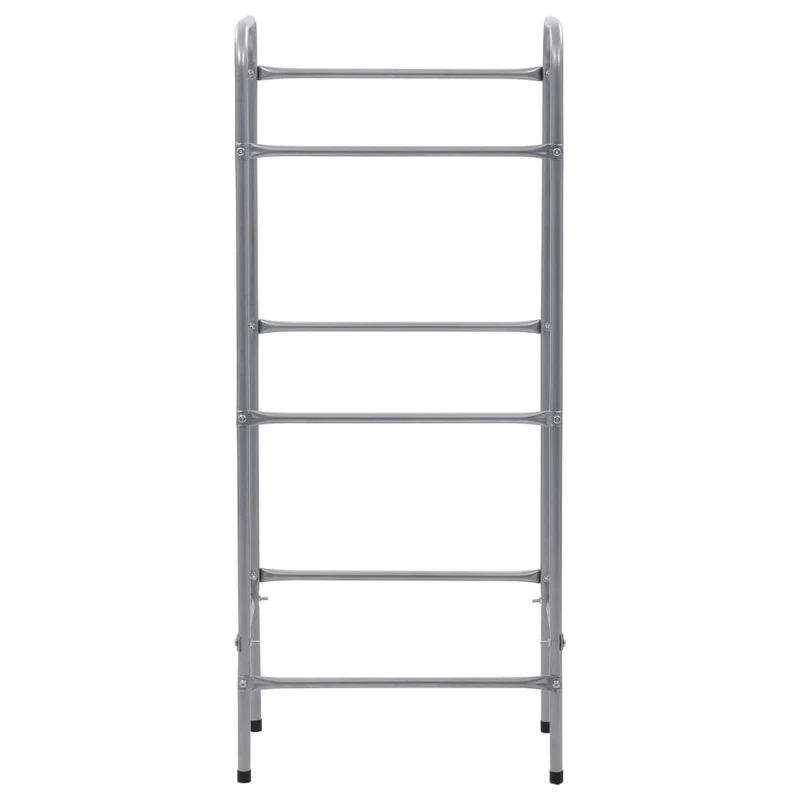 Supporto con Ripiani per 3 Casse Scaffale Argento 50x33x116 cm Acciaio