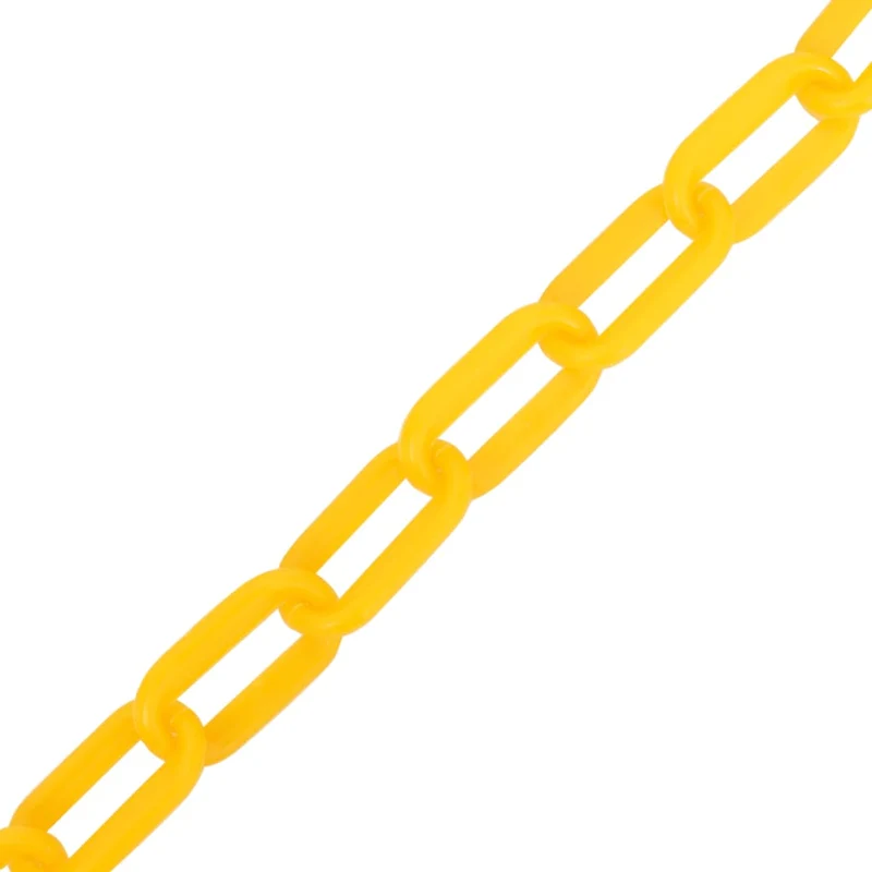 Catena Segnaletica Gialla 100 mt Diametro 6 mm Barriera Sicurezza in Plastica