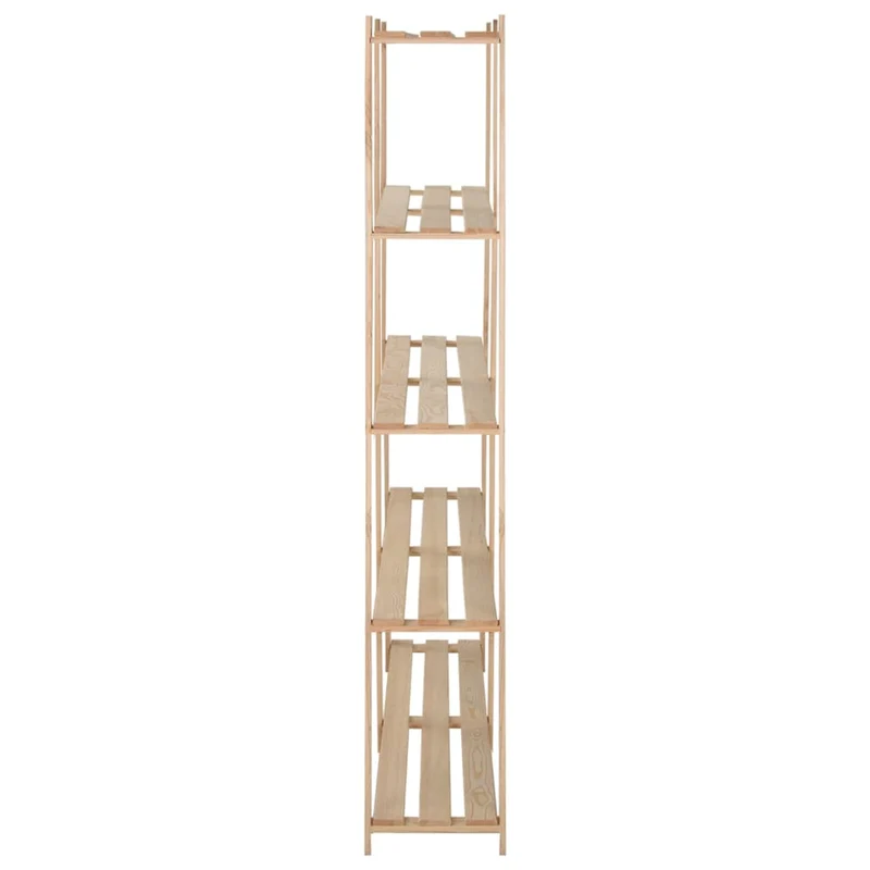Scaffale a 5 Piani Livelli 170x28,5x170 cm Libreria in Legno Massello di Pino