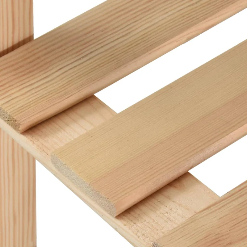 Scaffale a 5 Piani Livelli 170x28,5x170 cm Libreria in Legno Massello di Pino
