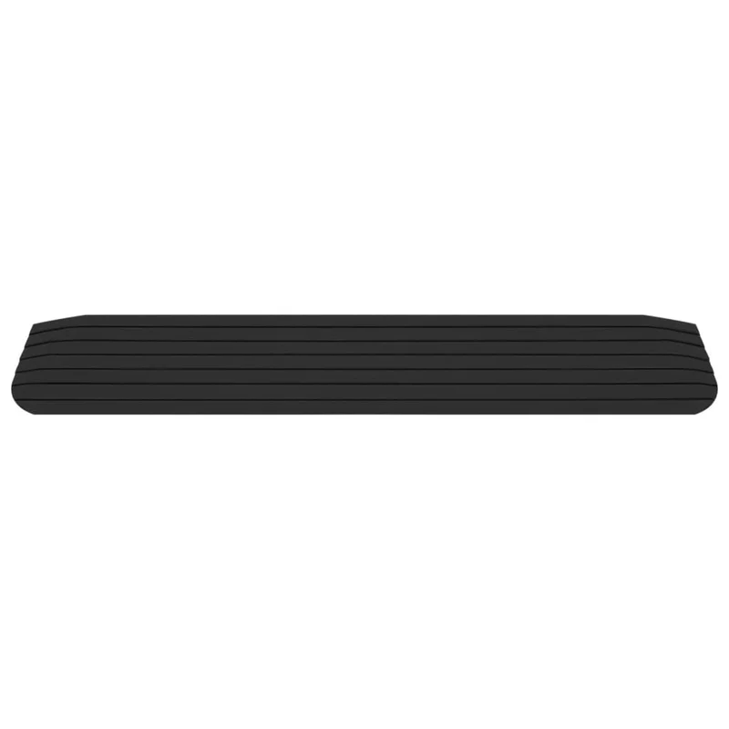 Set 2 Rampe per Soglia Kit per Trasporto Veicoli 110x21x2,5 cm in Gomma Nero