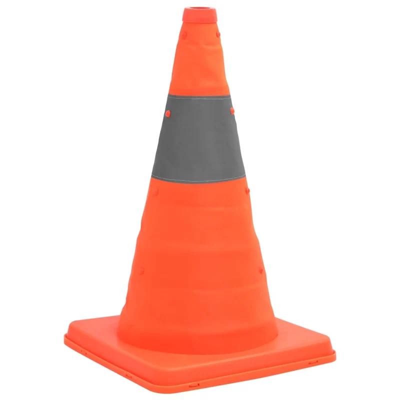 Coni Stradali Segnaletici Emergenza Catarifrangente Pop-Up 10 pz 42 cm