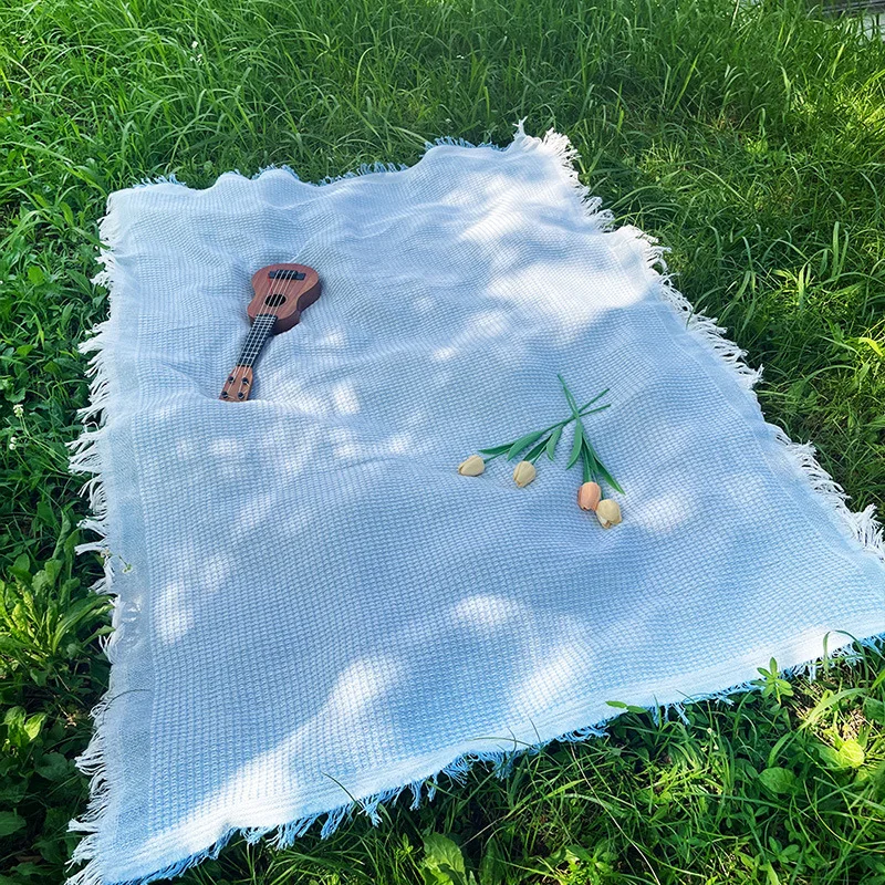 Linnen Picknickkleed – Lichtgewicht Outdoor Kleed voor Picknick en Camping