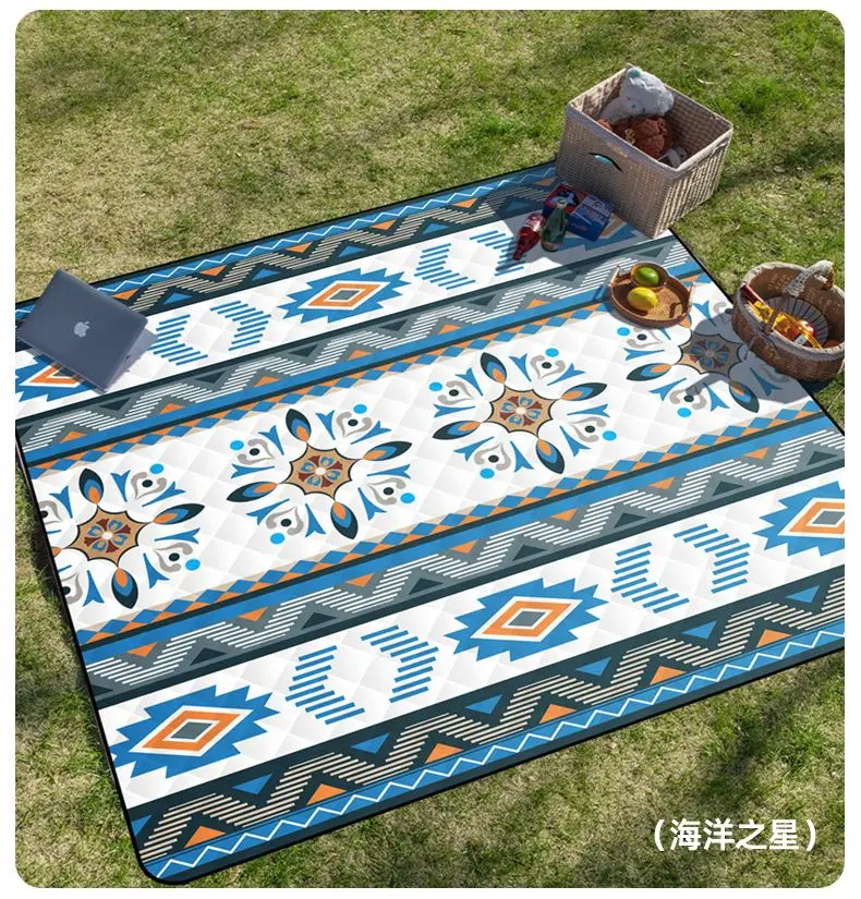 Waterdichte Picknickdeken 200×200 cm – Grote Outdoor Deken met Draaghandvat