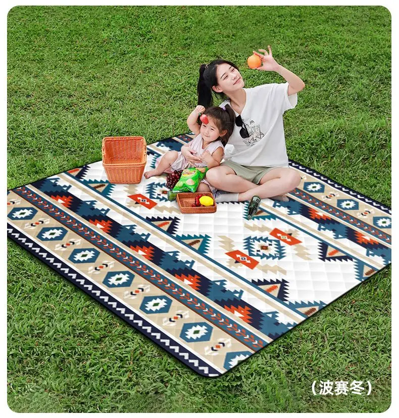 Waterdichte Picknickdeken 200×200 cm – Grote Outdoor Deken met Draaghandvat