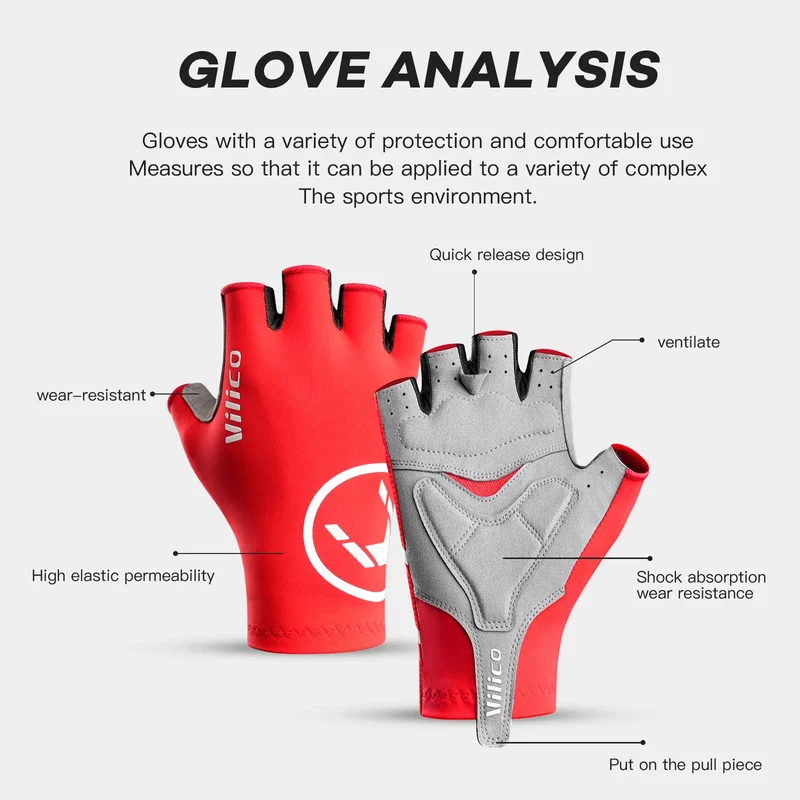 Halfvinger Fietshandschoenen – Antislip Grip & Ademend Comfort voor MTB en Racefiets