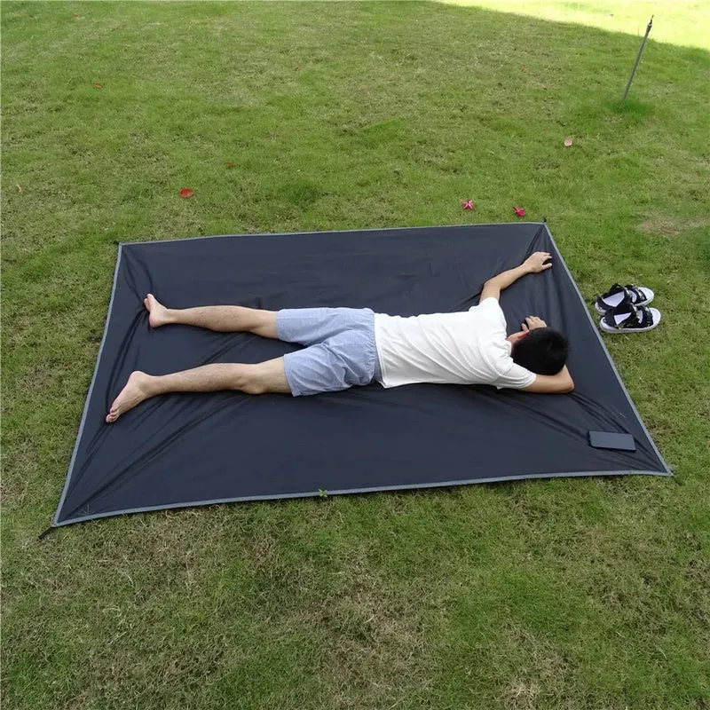 Waterdicht Grondzeil Camping – Ultralicht Picknickkleed met Haringen & Opbergtas