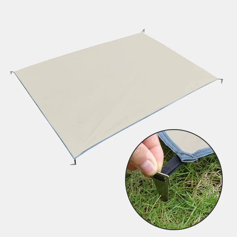 Waterdicht Grondzeil Camping – Ultralicht Picknickkleed met Haringen & Opbergtas