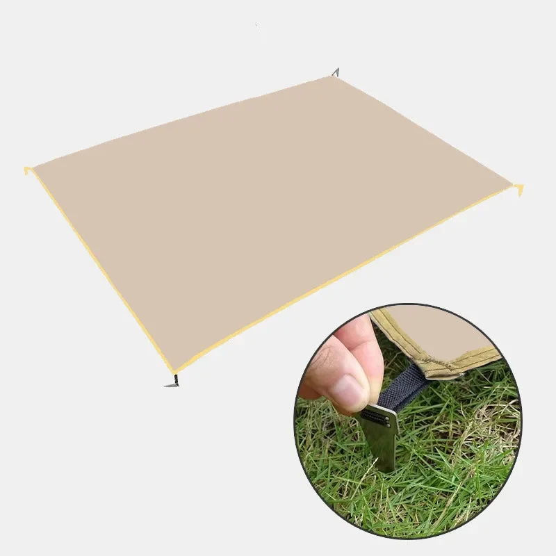 Waterdicht Grondzeil Camping – Ultralicht Picknickkleed met Haringen & Opbergtas