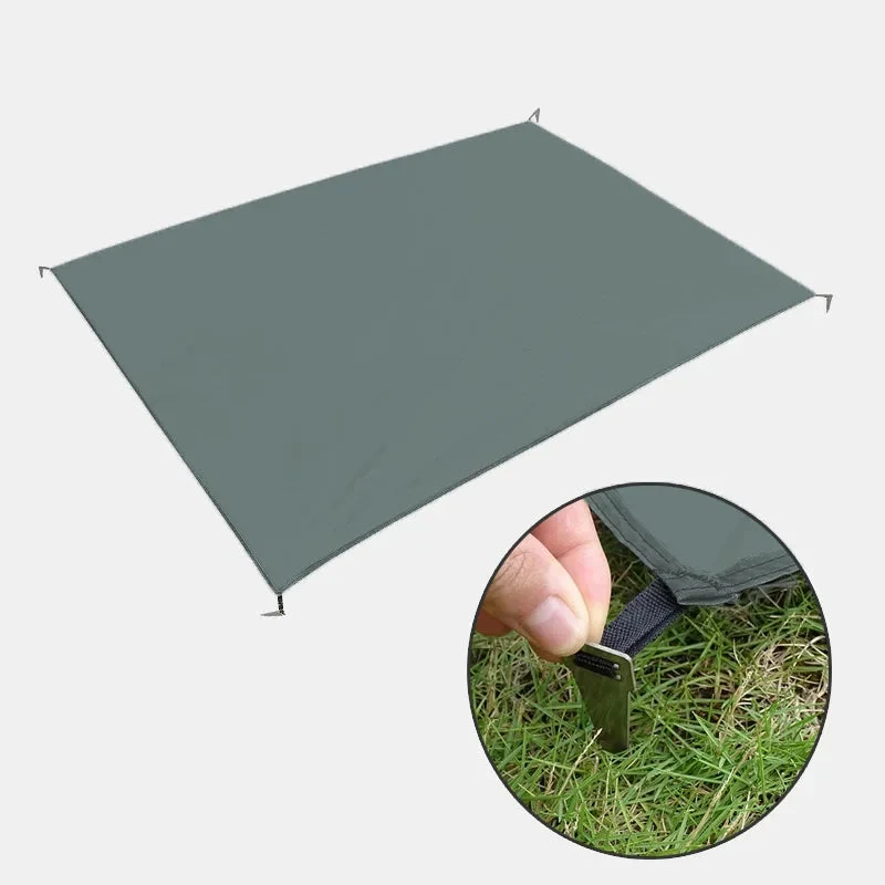 Waterdicht Grondzeil Camping – Ultralicht Picknickkleed met Haringen & Opbergtas