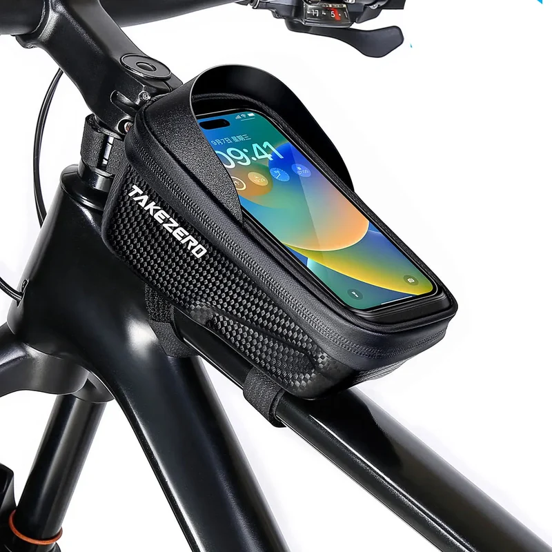 Fiets Stuurtas met Telefoonhouder – EVA Harde Schaal & Transparant Navigatievenster